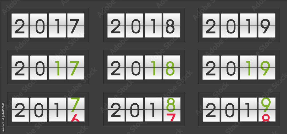 Jahr 20174 2018 2019 Display Countdown Jahreswechsel Jahr 20174 2018 2019 Display Countdown Jahreswechsel