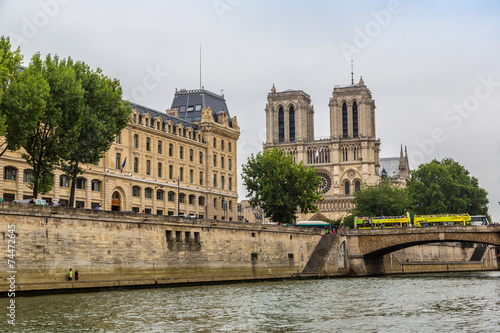 Seine and Notre Dame de Paris