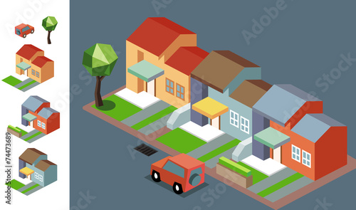 Night Neighbourhood isometric