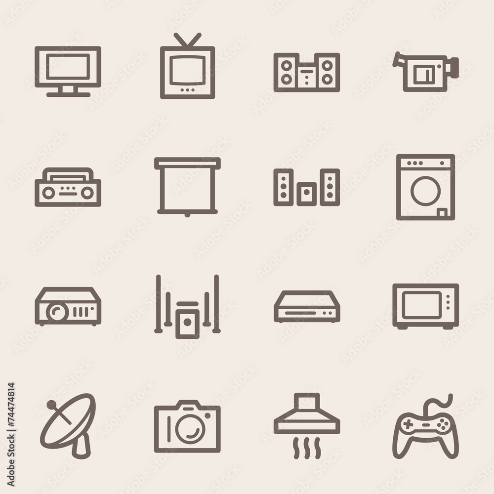 Home Appliance web icons set Home Appliance web icons set