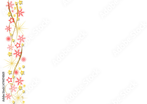 sterne und ribbons rot-gold