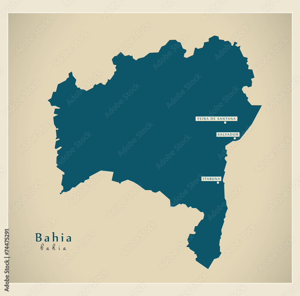 Modern Map - Bahia BR