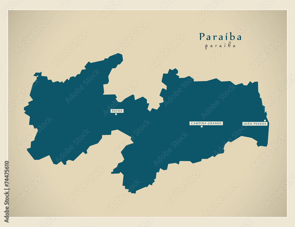 Modern Map - Paraiba BR