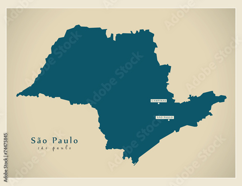 Modern Map - Sao Paulo BR