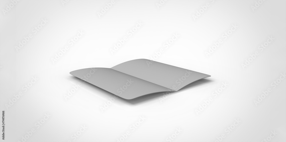 grey blank magazine spread on white background grey blank magazine spread on white background