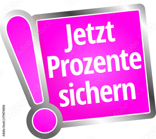 Jetzt Prozente sichern