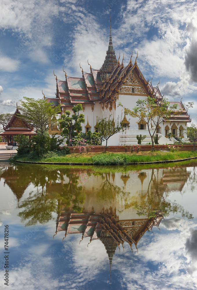 Replica of Dusit Maha Prasat Palace, Ancient Cityf Bangkok Replica of Dusit Maha Prasat Palace, Ancient Cityf Bangkok