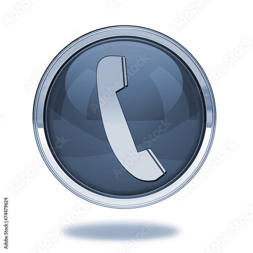 phone pointer icon on white background