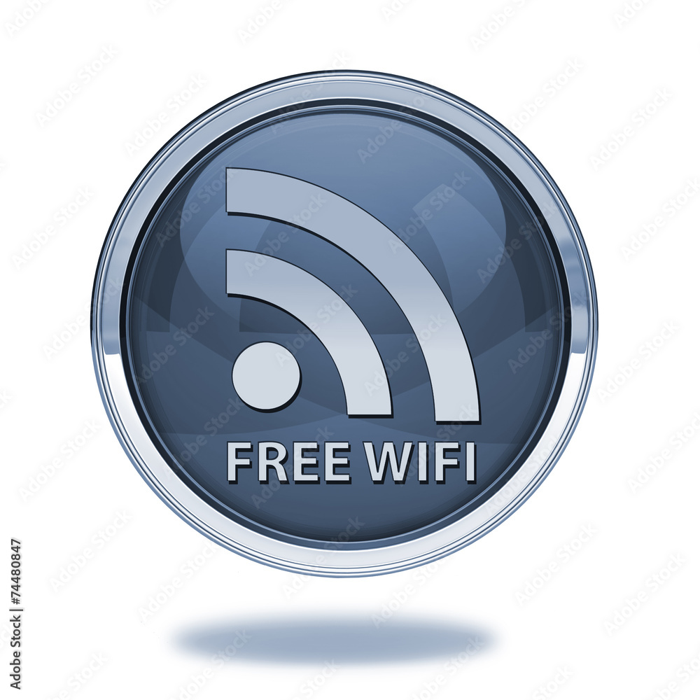 Free wifi pointer icon on white background Free wifi pointer icon on white background