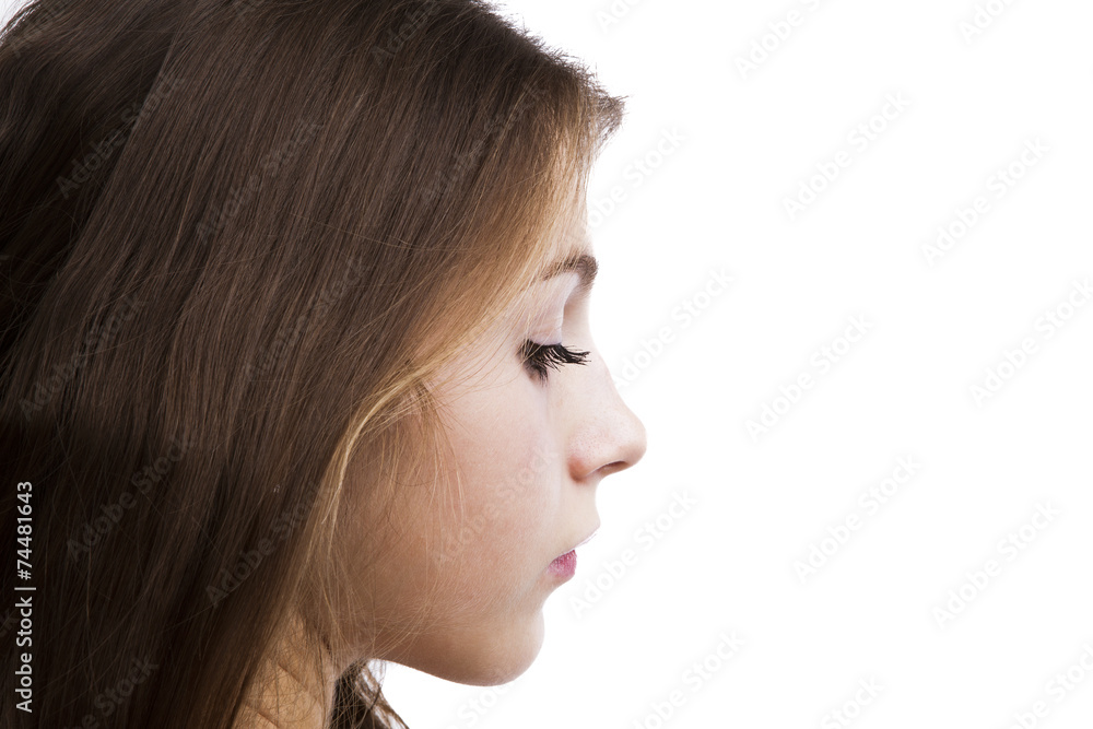 portrait of a charming young girl portrait of a charming young girl