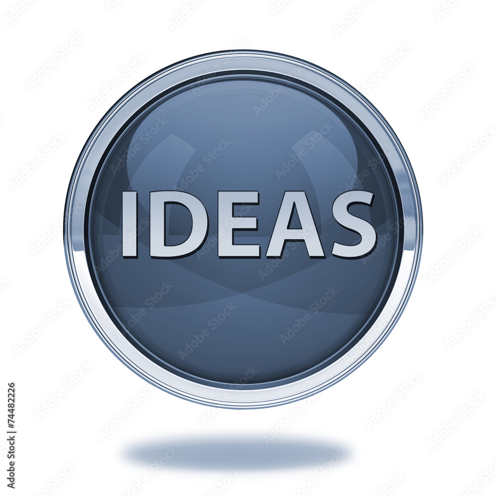 Ideas pointer icon on white background Ideas pointer icon on white background