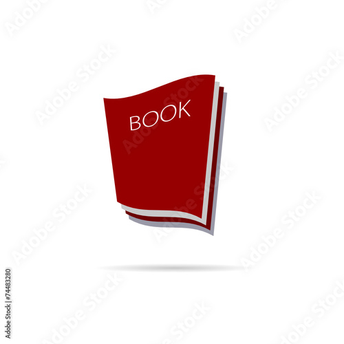 book icon color vector