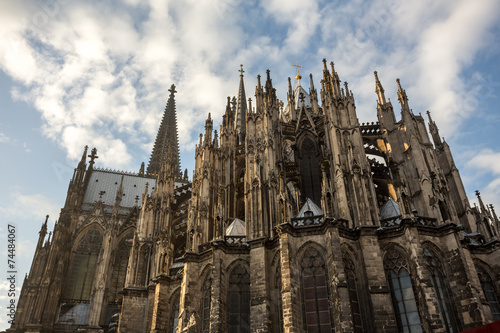 Cologne cathedral cloudscape