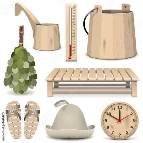 Vector Bath Accessories Icons