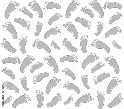 Vector pattern - prints traces of foots