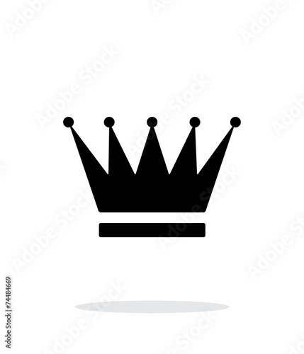 Crown icon on white background.