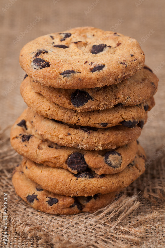 Christmas american cookies with chocolate chips Christmas american cookies with chocolate chips