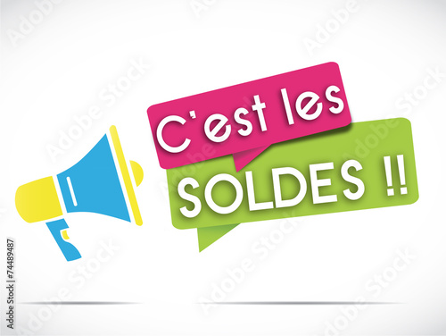 mégaphone : c'est les soldes