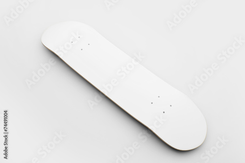 Skateboard deck isolated