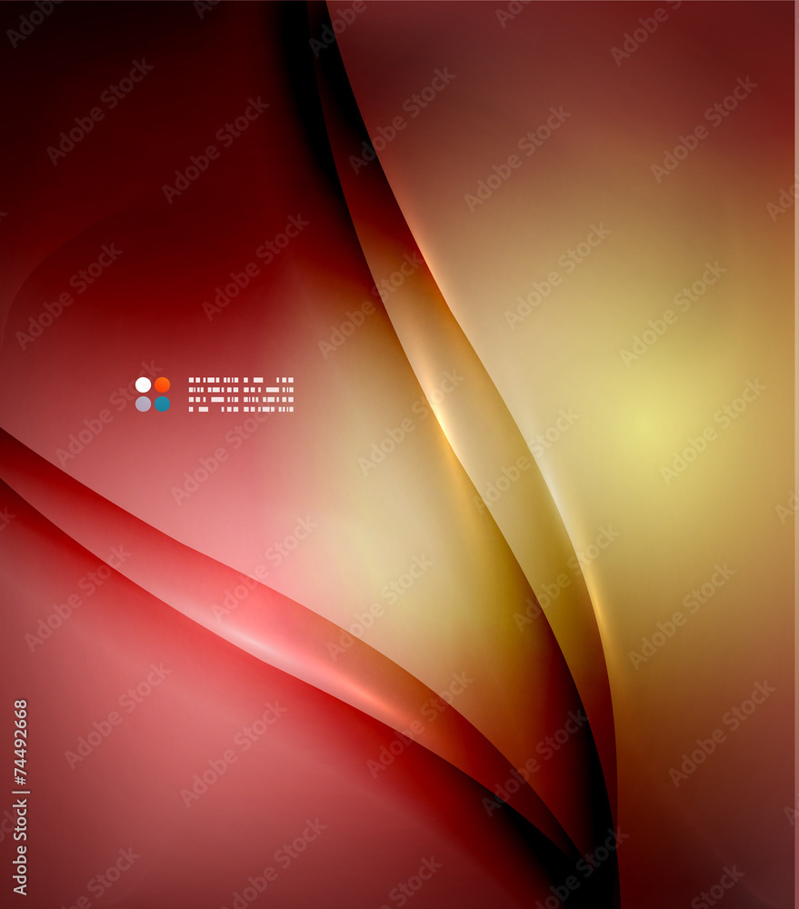 Naklejka premium Red abstract lines background