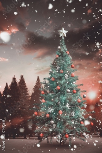 Composite image of christmas tree © WavebreakmediaMicro