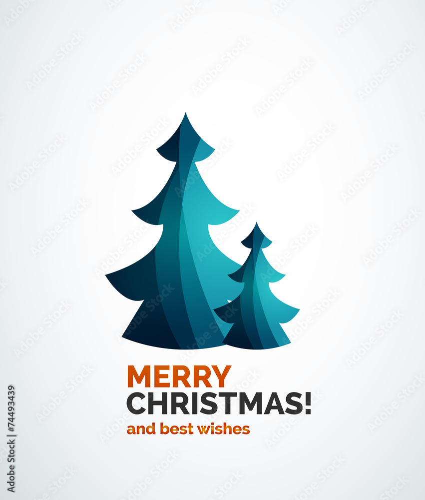Christmas tree geometric design Christmas tree geometric design