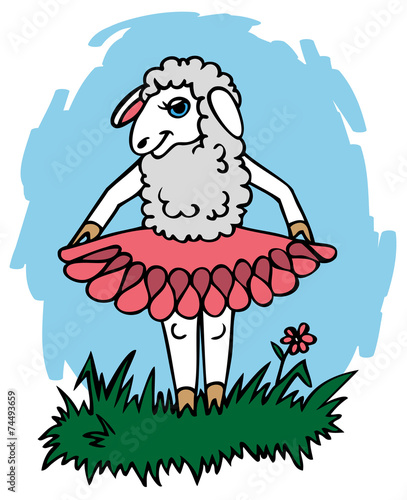 sheep in skirt