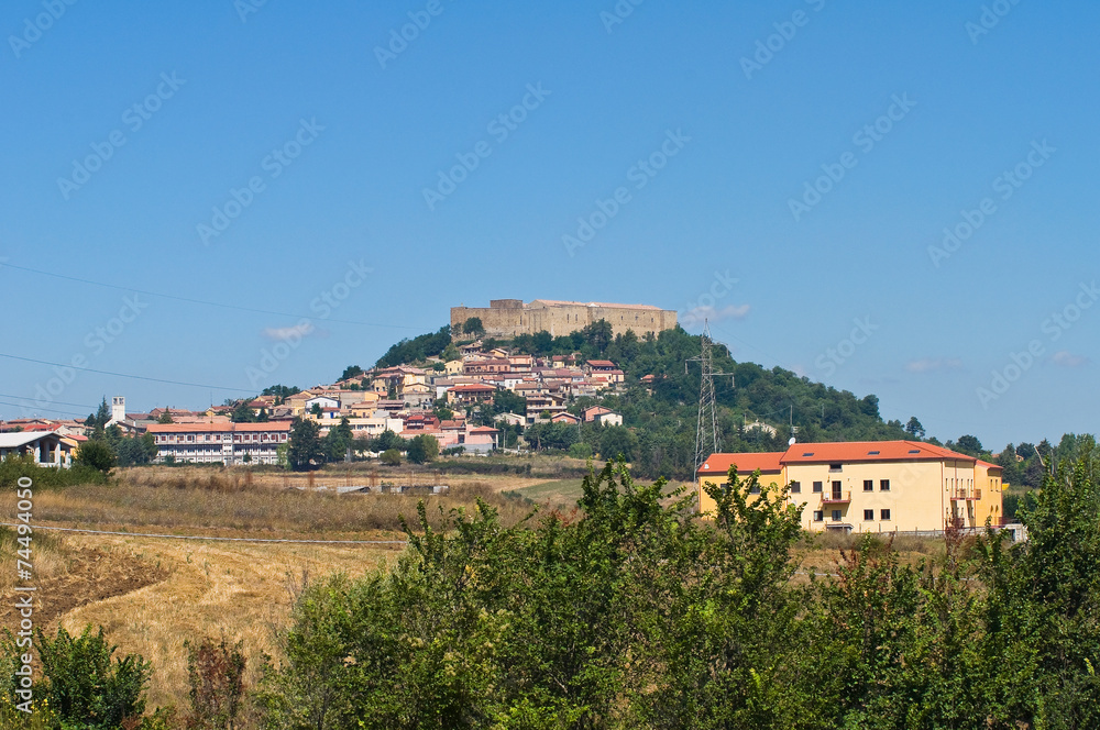 Panoramic view of Lagopesole. Basilicata. Italy.