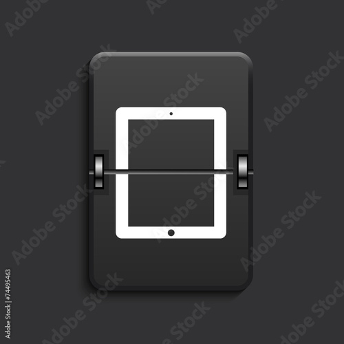 vector modern scoreboard black icon.