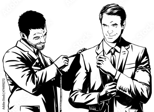 Man at the tailor