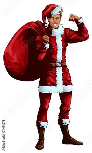 Man in Santa Claus suit