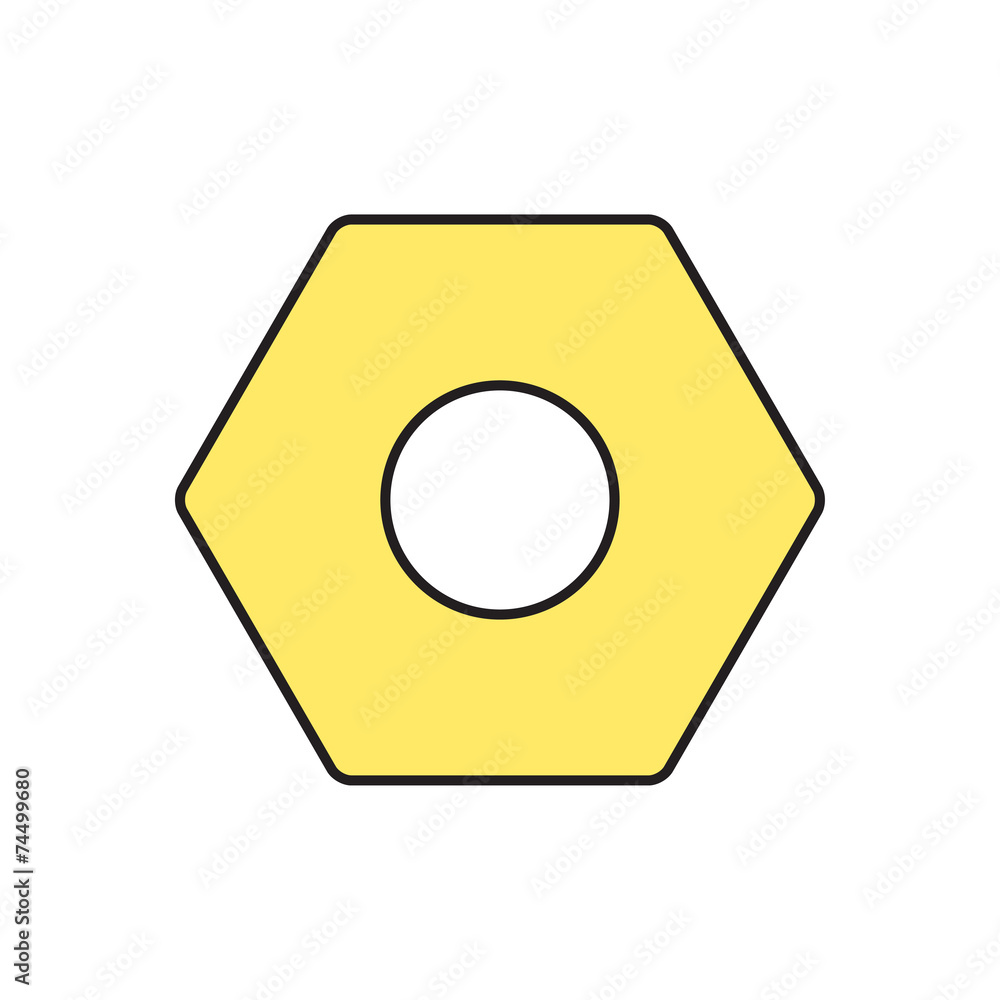 Vector nut icon. Eps10 Vector nut icon. Eps10