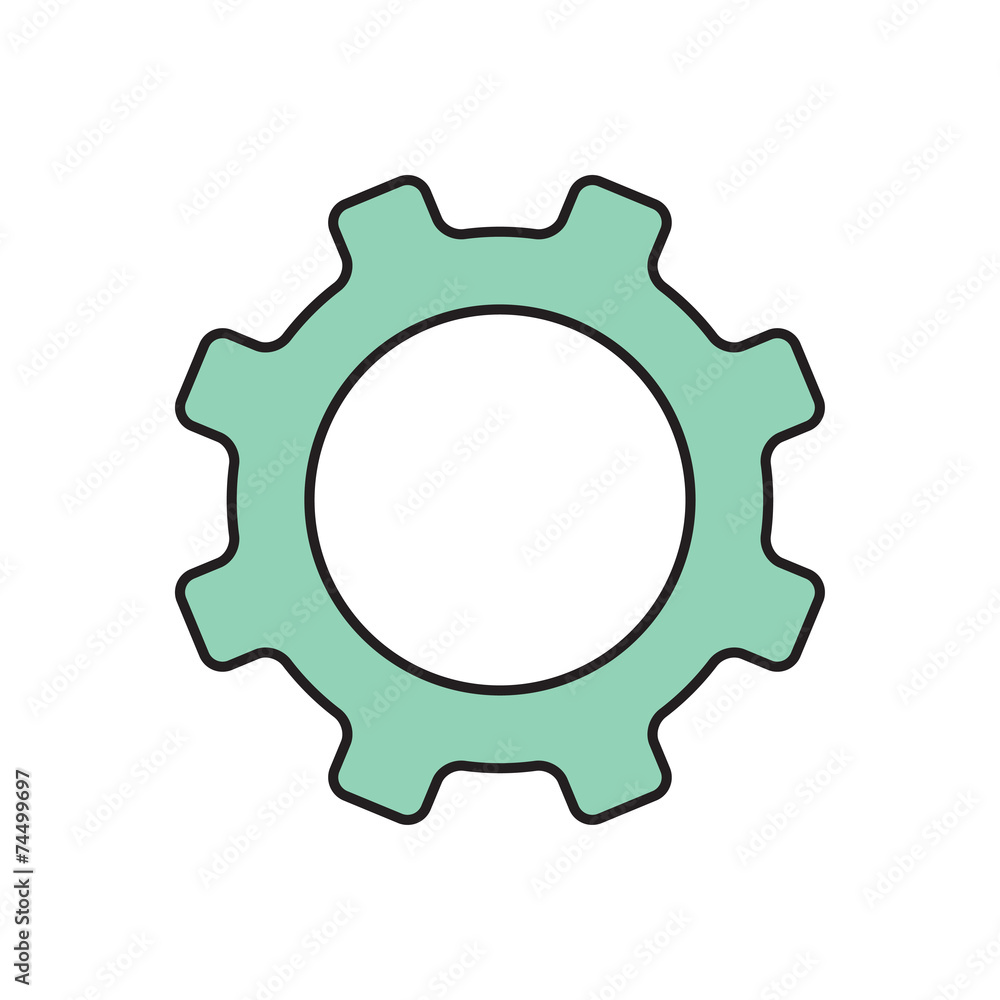 Vector cogwheel icon. Eps10 Vector cogwheel icon. Eps10