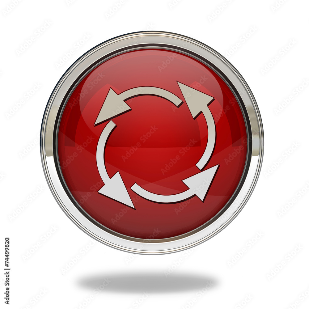 recycle pointer icon on white background recycle pointer icon on white background