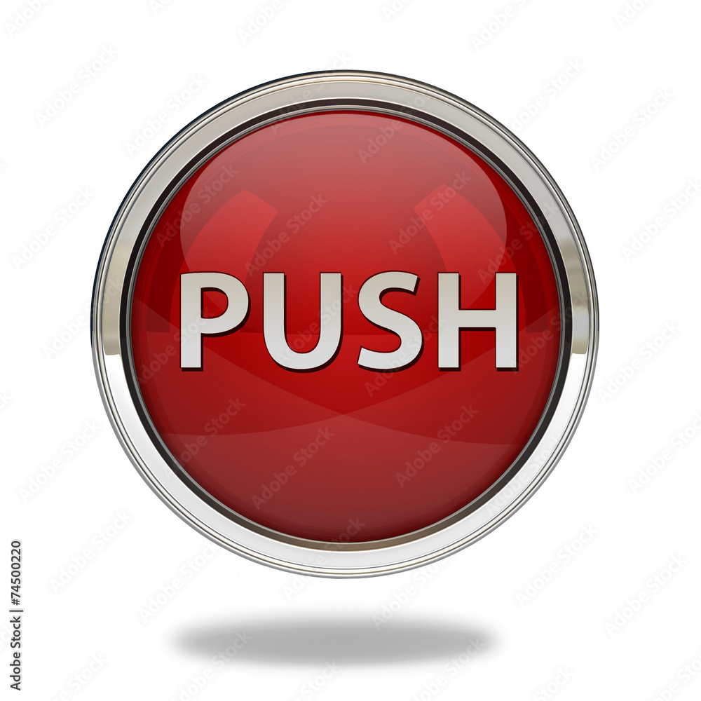 push pointer icon on white background push pointer icon on white background