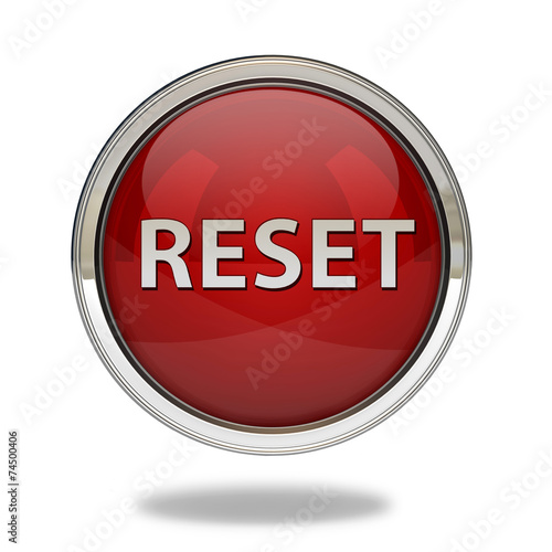 Obraz na płótnie reset pointer icon on white background
