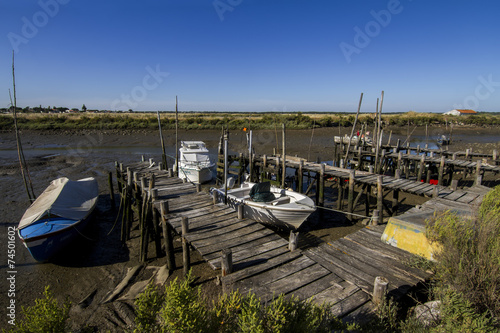 Wallpaper Mural View of an old abandoned fishing boat on the marshlands. Torontodigital.ca
