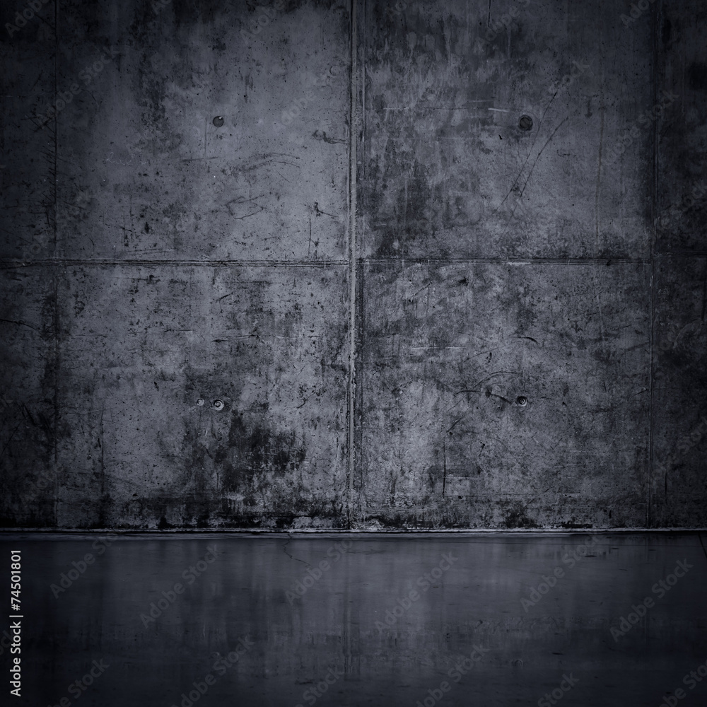 Obraz premium Grungy and smooth bare concrete wall