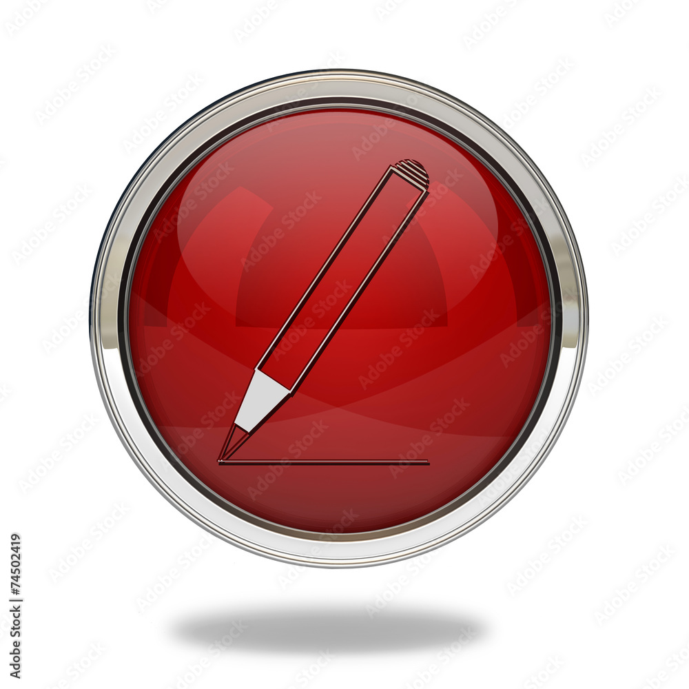 Pencil pointer icon on white background Pencil pointer icon on white background