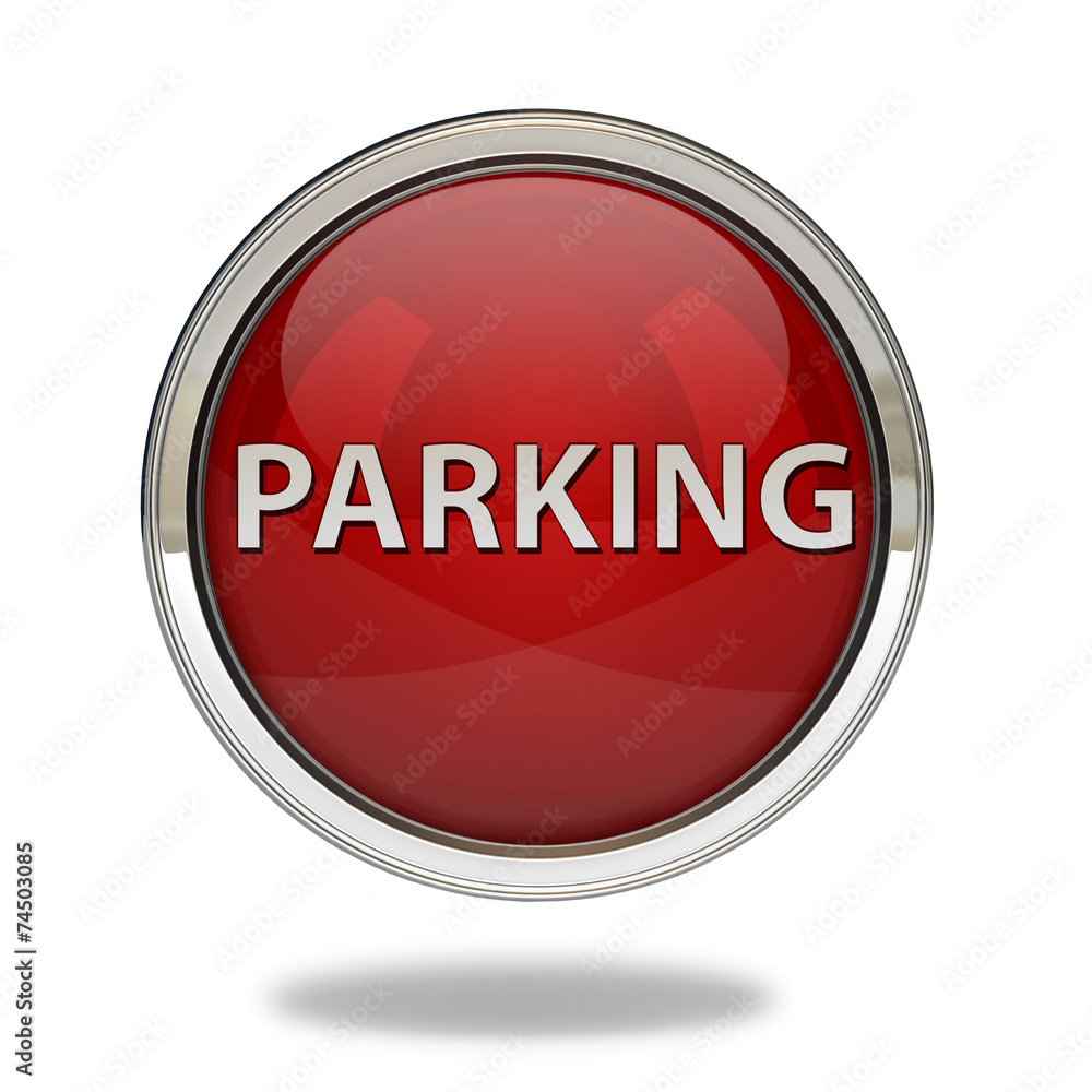 Parking pointer icon on white background Parking pointer icon on white background