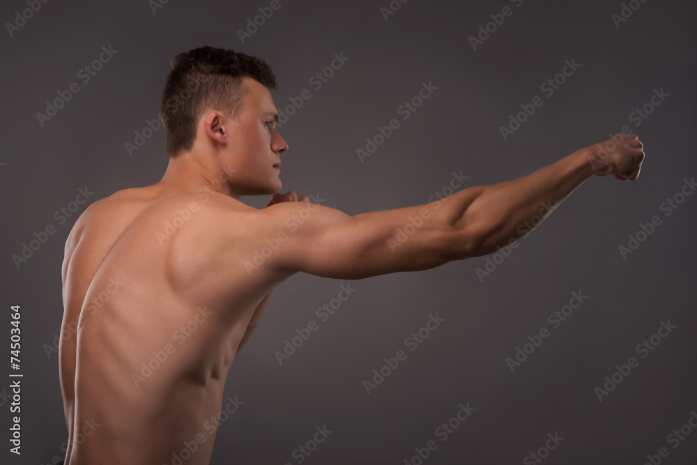 Handsome karate enthusiast Handsome karate enthusiast