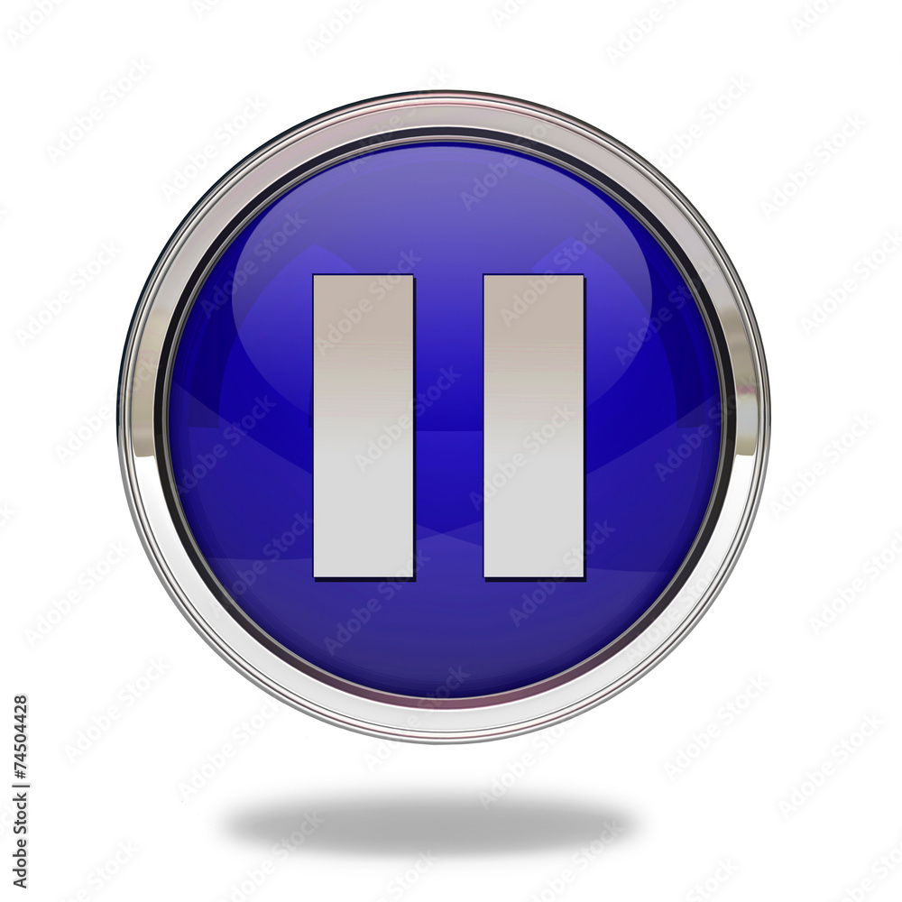 pause pointer icon on white background pause pointer icon on white background