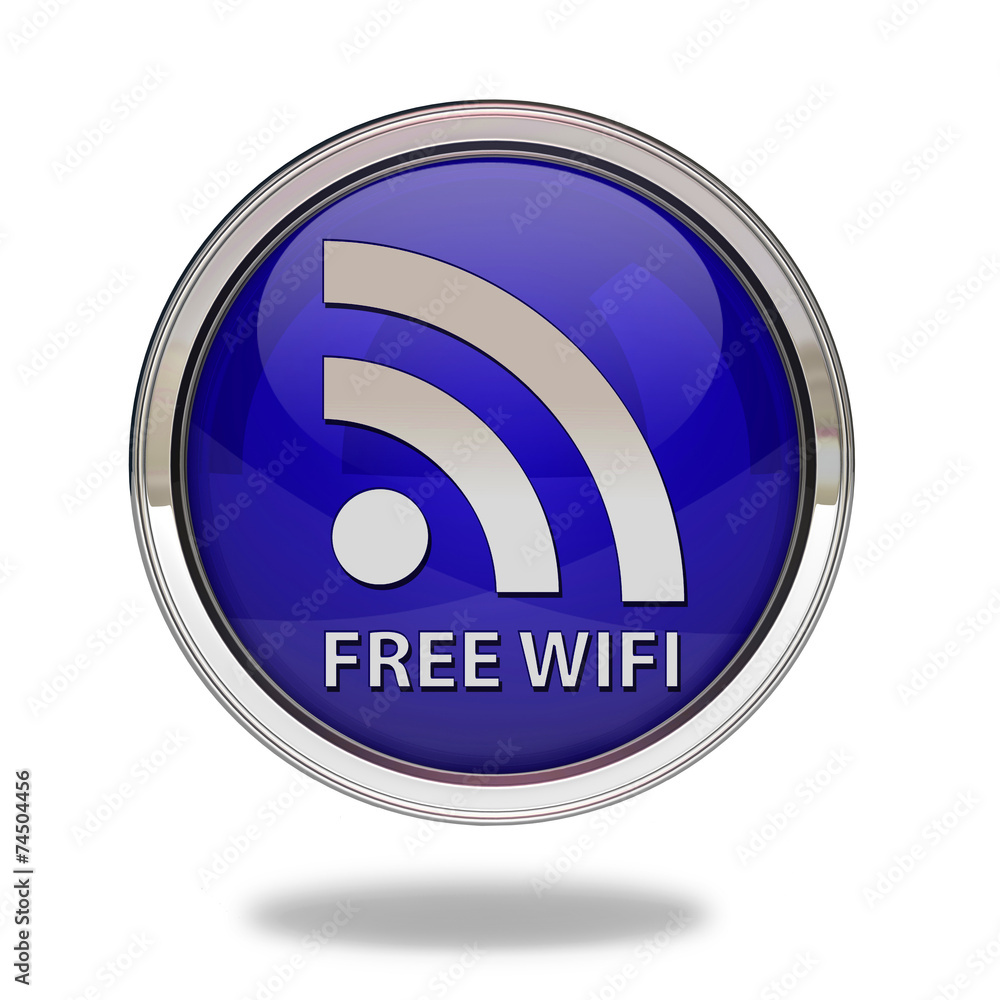 Free wifi pointer icon on white background Free wifi pointer icon on white background