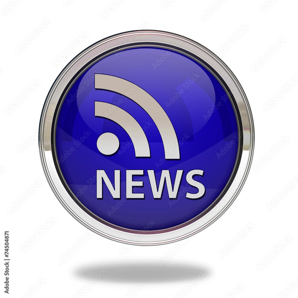 News pointer icon on white background News pointer icon on white background