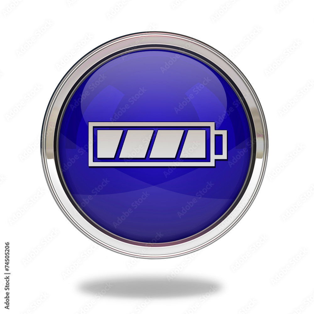 battery pointer icon on white background battery pointer icon on white background