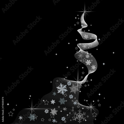 Abstract Christmas Tree - vector illustration