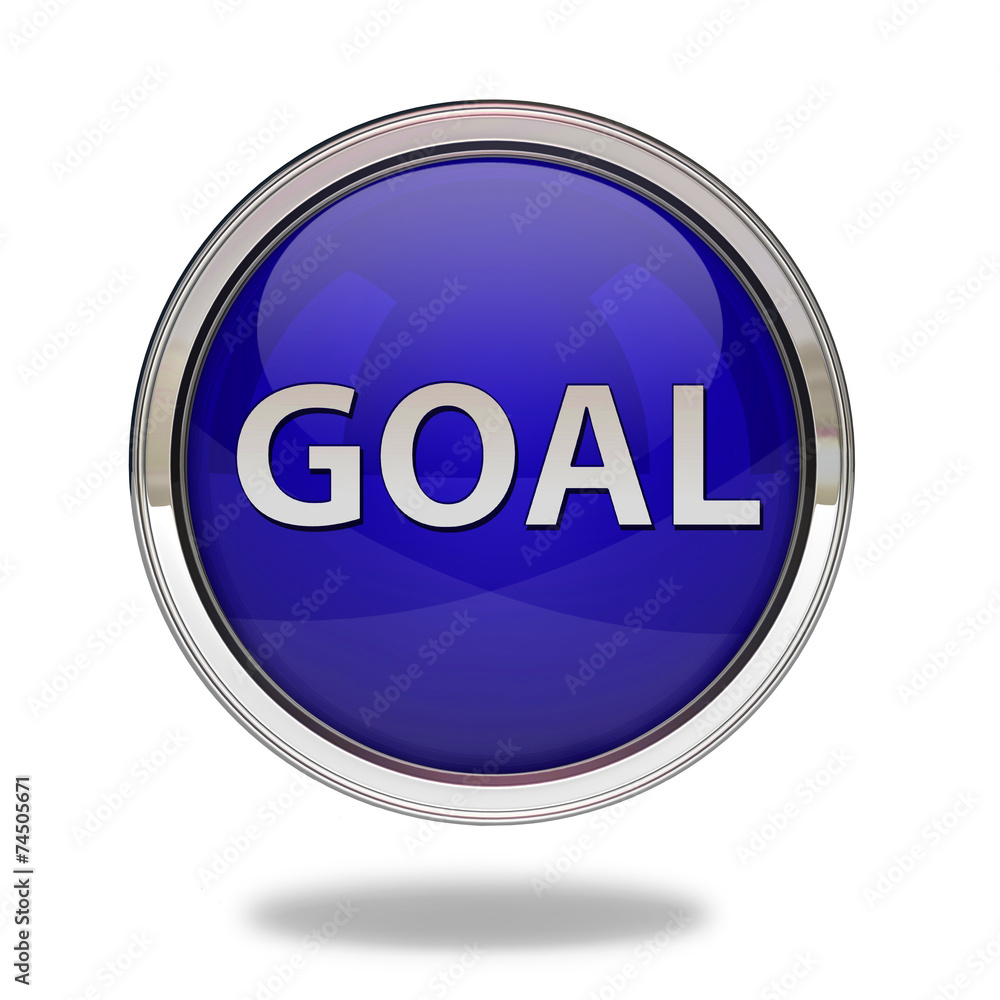 Goal pointer icon on white background Goal pointer icon on white background