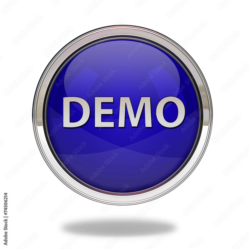 Demo pointer icon on white background Demo pointer icon on white background