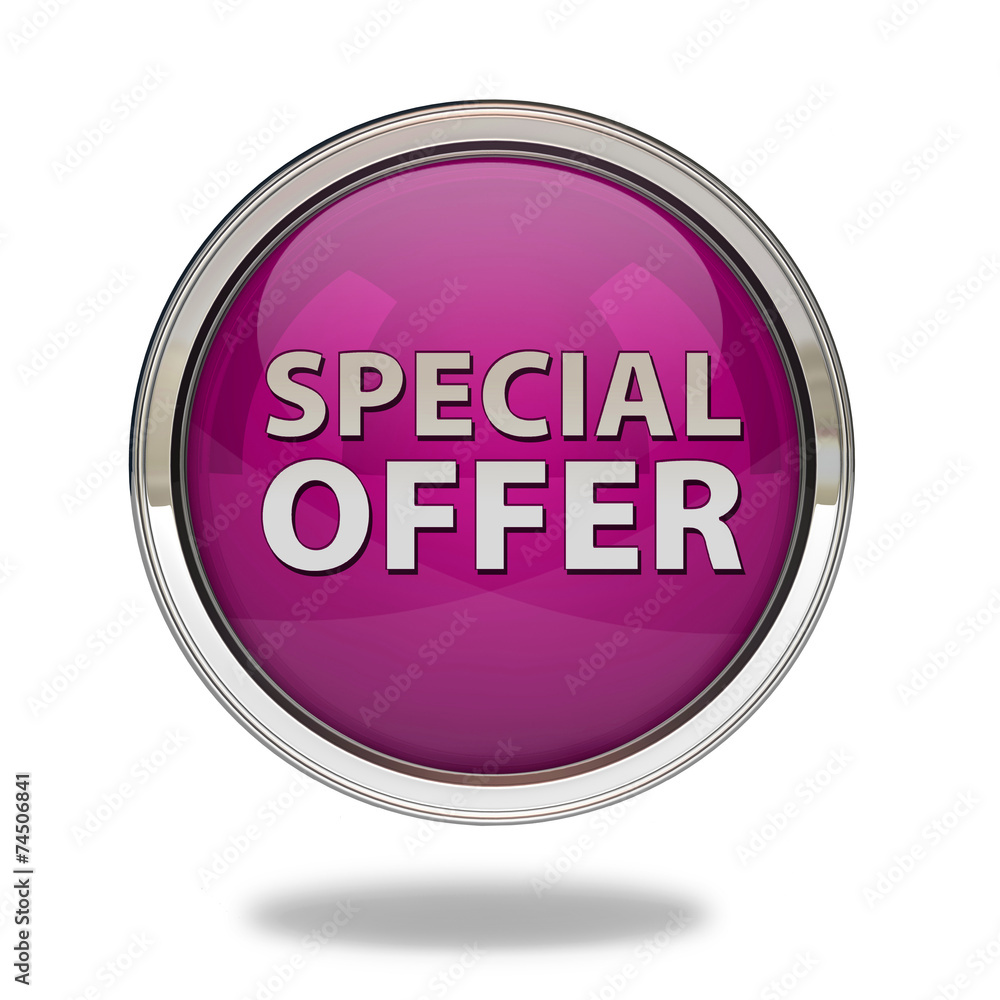 Special offer pointer icon on white background Special offer pointer icon on white background