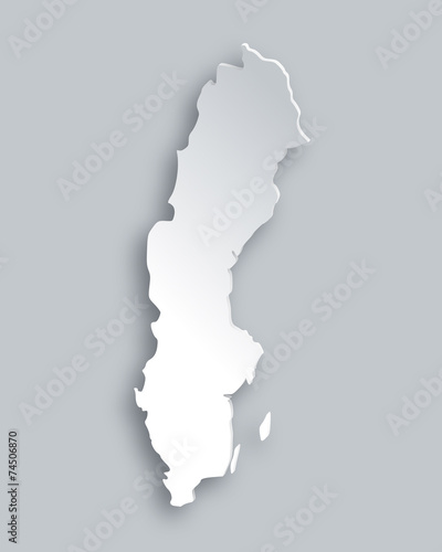 Karte von Schweden